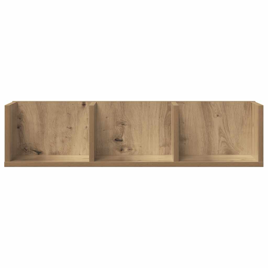 Estante de pared CD madera ingeniería roble artisan 75x18x18 cm