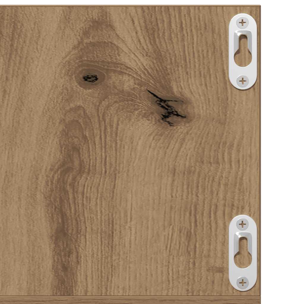 Estante de pared CD madera ingeniería roble artisan 75x18x18 cm