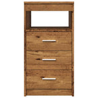 Cajonera de madera contrachapada madera vieja 40x50x76 cm
