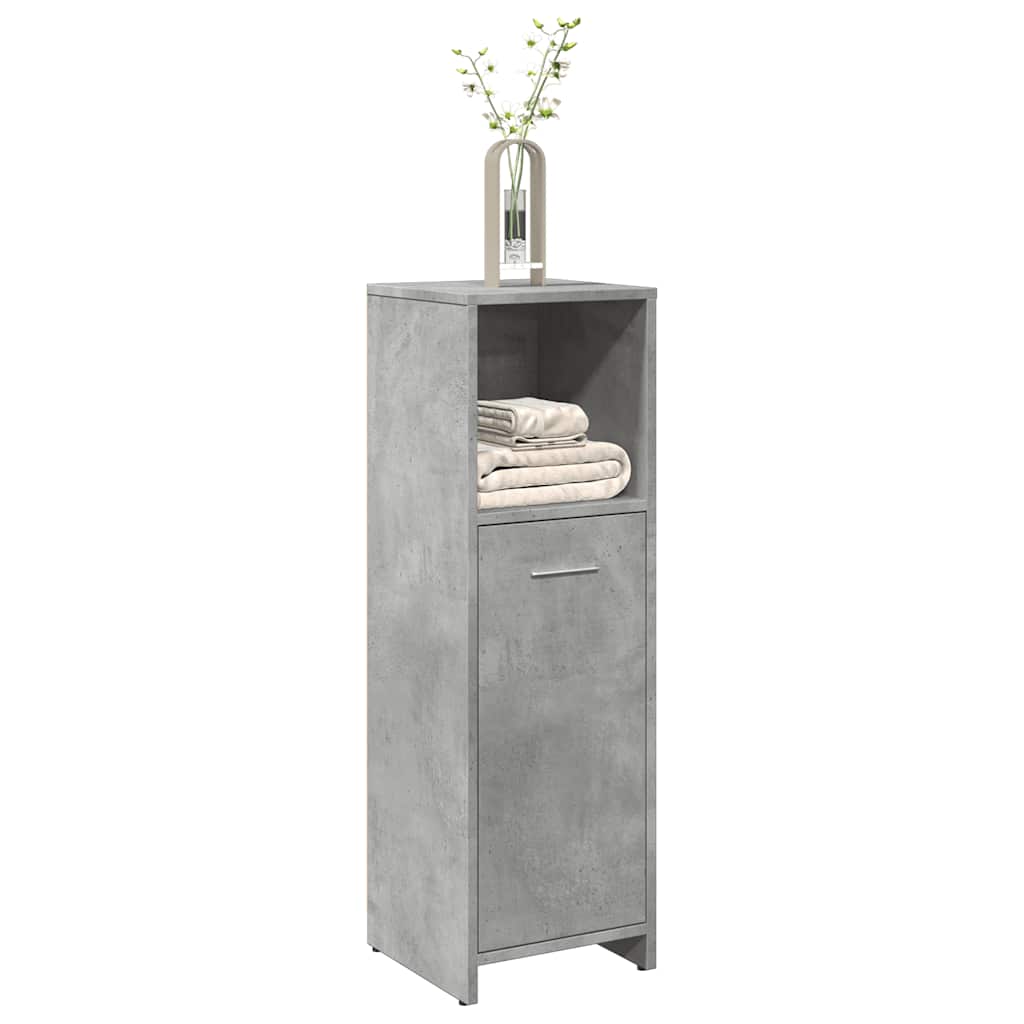 Armario de baño madera contrachapada envejecida 30x30x95 cm
