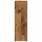 Armario de baño madera contrachapada envejecida 30x30x95 cm