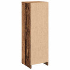 Armario de baño madera contrachapada envejecida 30x30x95 cm