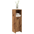 Armario de baño madera contrachapada envejecida 30x30x95 cm