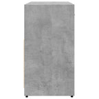 Armario lavabo baño madera ingeniería gris hormigón 60x33x60 cm