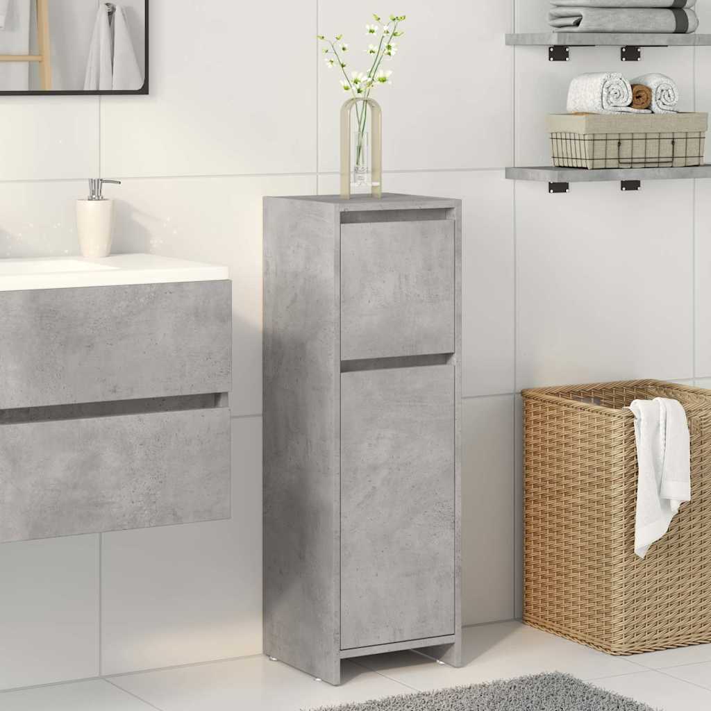 Armario de baño madera contrachapada envejecida 30x30x95 cm