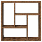 Estantería de pared madera ingeniería envejecida 45x16x45 cm