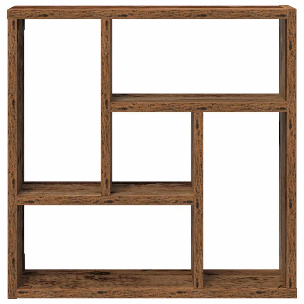 Estantería de pared madera ingeniería envejecida 45x16x45 cm