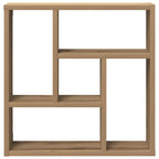 Estante de pared madera ingeniería roble artisan 45x16x45 cm