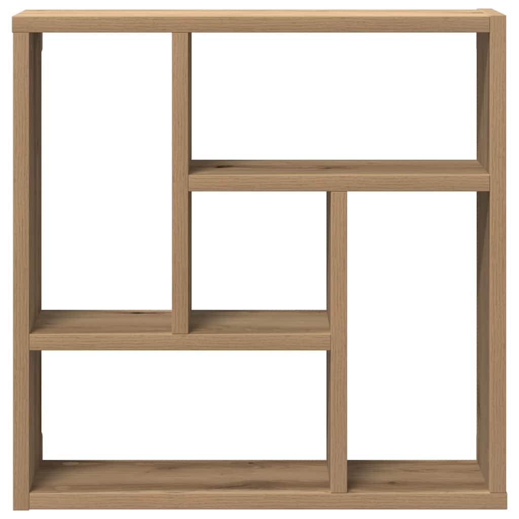 Estante de pared madera ingeniería roble artisan 45x16x45 cm