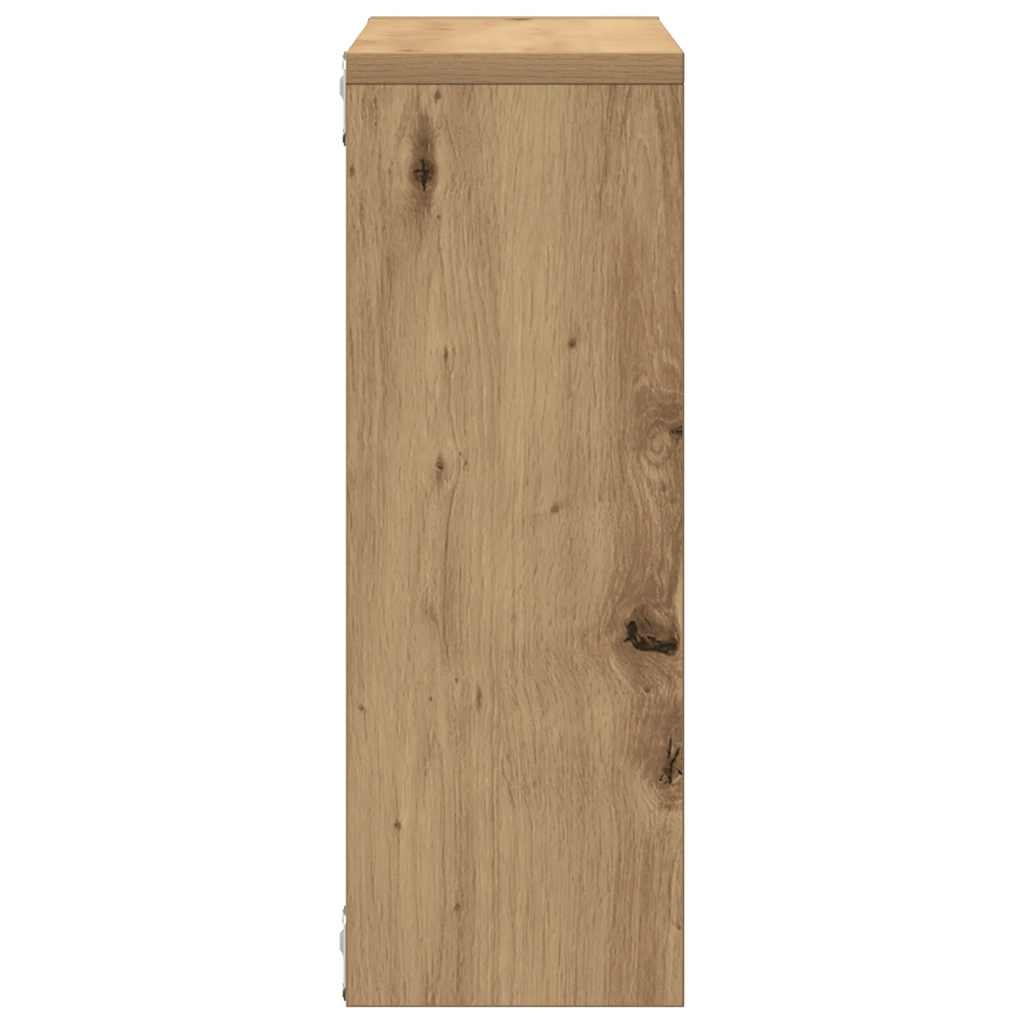 Estante de pared madera ingeniería roble artisan 45x16x45 cm