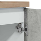 Mueble bajo fregadero "Lyon" gris hormigón 80x46x81,5 cm madera de ingeniería