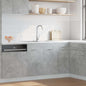 Mueble bajo fregadero "Lyon" gris hormigón 80x46x81,5 cm madera de ingeniería