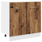 Mueble bajo fregadero "Lyon" de madera vieja, 80 x 46 x 81,5 cm, madera de ingeniería,