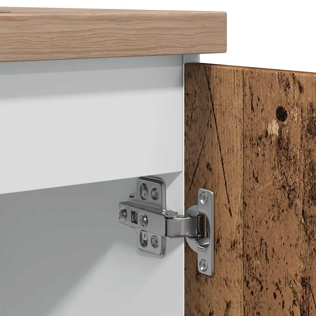 Mueble bajo fregadero "Lyon" de madera vieja, 80 x 46 x 81,5 cm, madera de ingeniería,