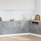 Mueble bajo con cajón "Lyon" de, gris hormigón, 60 x 46 x 81,5 cm, madera de ingeniería