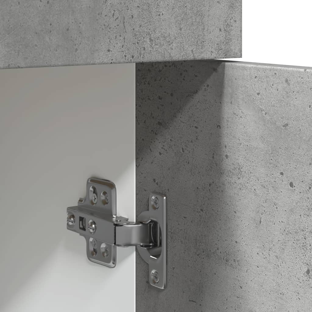 Mueble bajo con cajón "Lyon" de, gris hormigón, 60 x 46 x 81,5 cm, madera de ingeniería