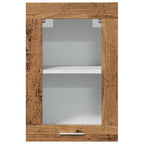 Vitrina colgante "Lyon" de madera vieja, 40 x 31 x 60 cm, madera de ingeniería