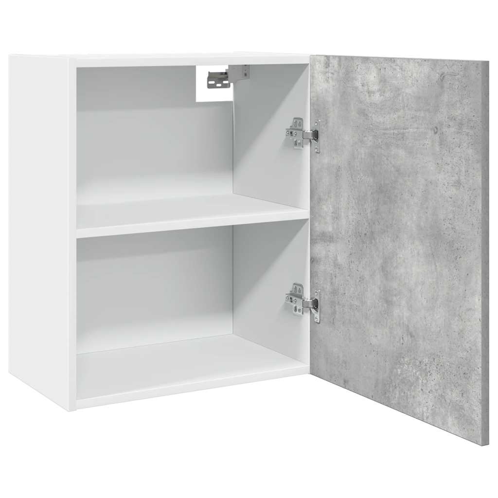 Armario colgante "Lyon" de madera de ingeniería gris hormigón 50x31x60 cm