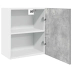 Armario colgante "Lyon" de madera de ingeniería gris hormigón 50x31x60 cm