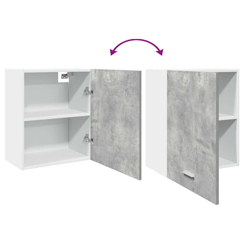 Armario colgante "Lyon" de madera de ingeniería gris hormigón 50x31x60 cm