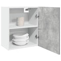 Armario colgante "Lyon" de madera de ingeniería gris hormigón 50x31x60 cm
