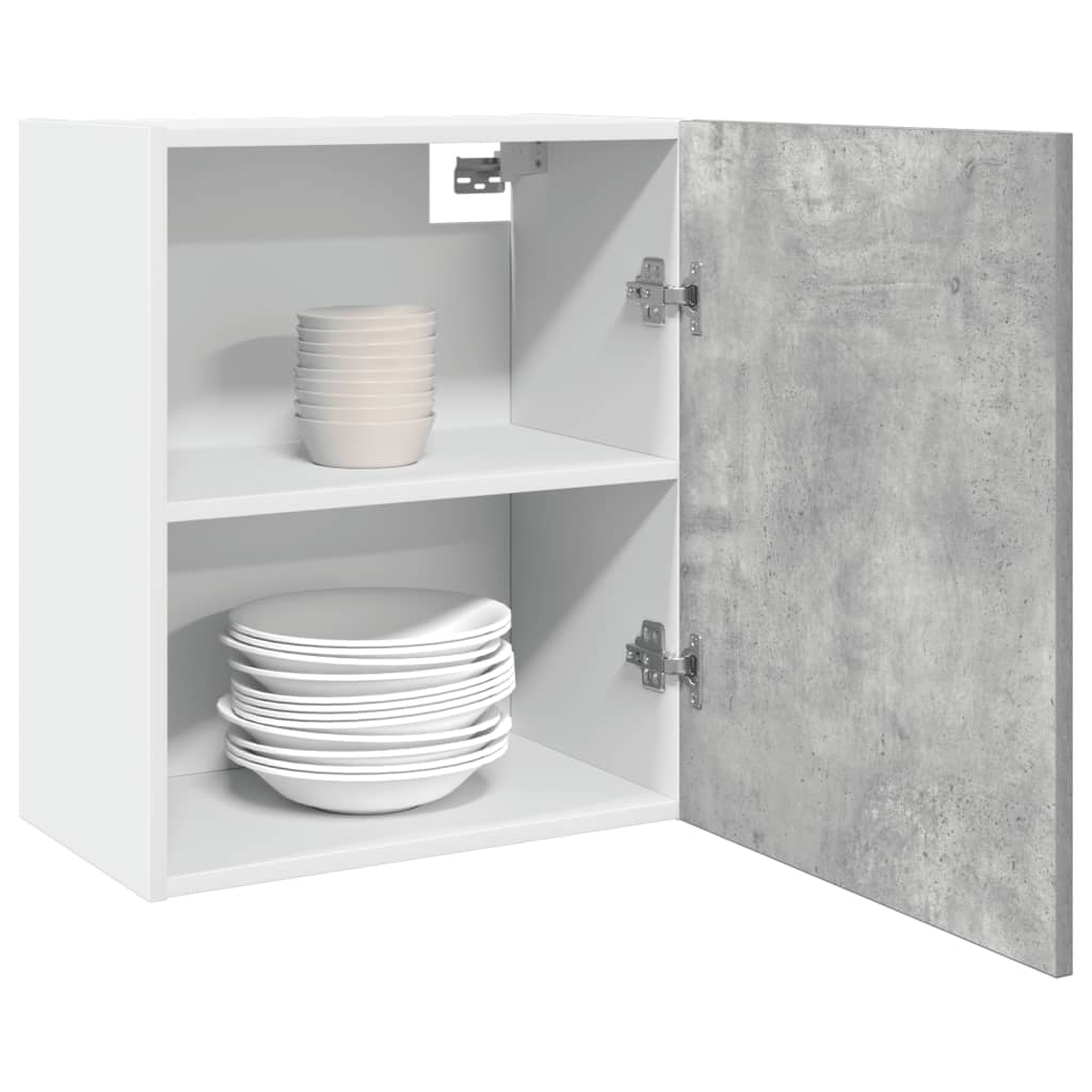Armario colgante "Lyon" de madera de ingeniería gris hormigón 50x31x60 cm