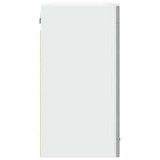 Vitrina colgante "Lyon" gris hormigón 80x31x60 cm