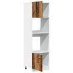 Mueble para microondas "Lyon" de madera vieja, 60 x 57 x 207 cm, madera de ingeniería,