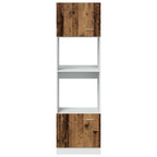 Mueble para microondas "Lyon" de madera vieja, 60 x 57 x 207 cm, madera de ingeniería,