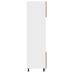 Mueble para microondas "Lyon" de madera vieja, 60 x 57 x 207 cm, madera de ingeniería,