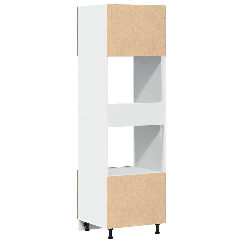 Mueble para microondas "Lyon" de madera vieja, 60 x 57 x 207 cm, madera de ingeniería,