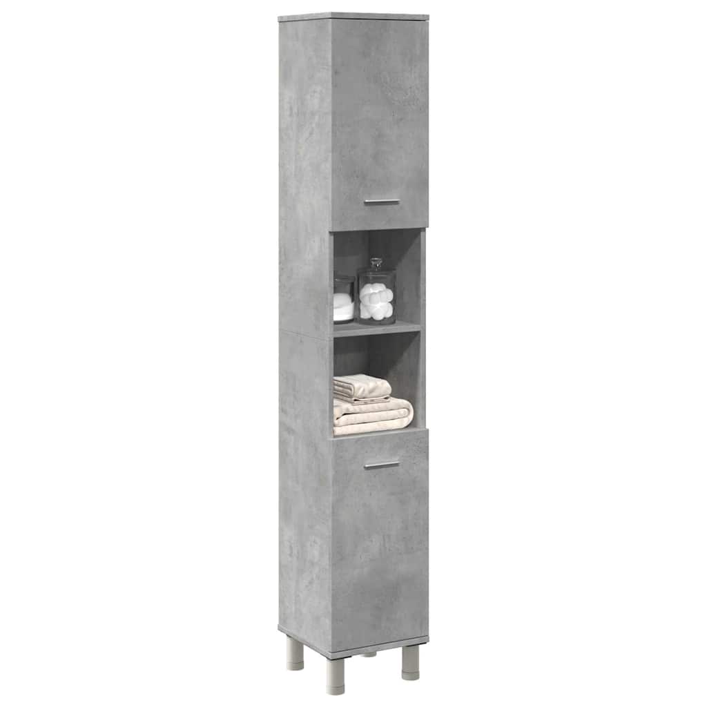 Armario baño madera contrachapada roble ahumado 35x37,5x100 cm