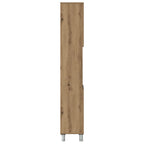 Mueble de baño madera de ingeniería roble artisan 30x30x179 cm