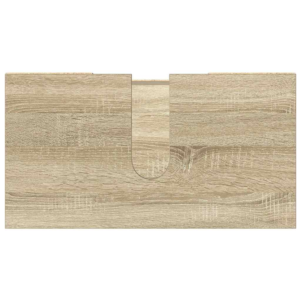 Armario de baño madera ingeniería roble Sonoma 60x32x53,5 cm