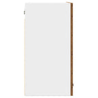 Armario de cocina de pared "Lyon" con puerta de cristal, madera vieja,, 60x31x60 cm