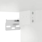Armario de cocina de pared "Lyon" con puerta de cristal, madera vieja,, 60x31x60 cm