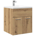 Mueble de lavabo de baño madera roble artisan 41x38,5x46 cm