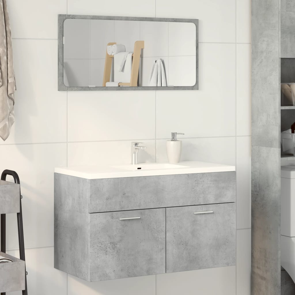 Armario lavabo madera contrachapada roble Sonoma 90x38,5x45 cm