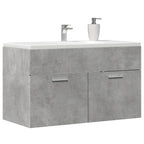 Mueble de lavabo madera ingeniería envejecida 90x38,5x46 cm