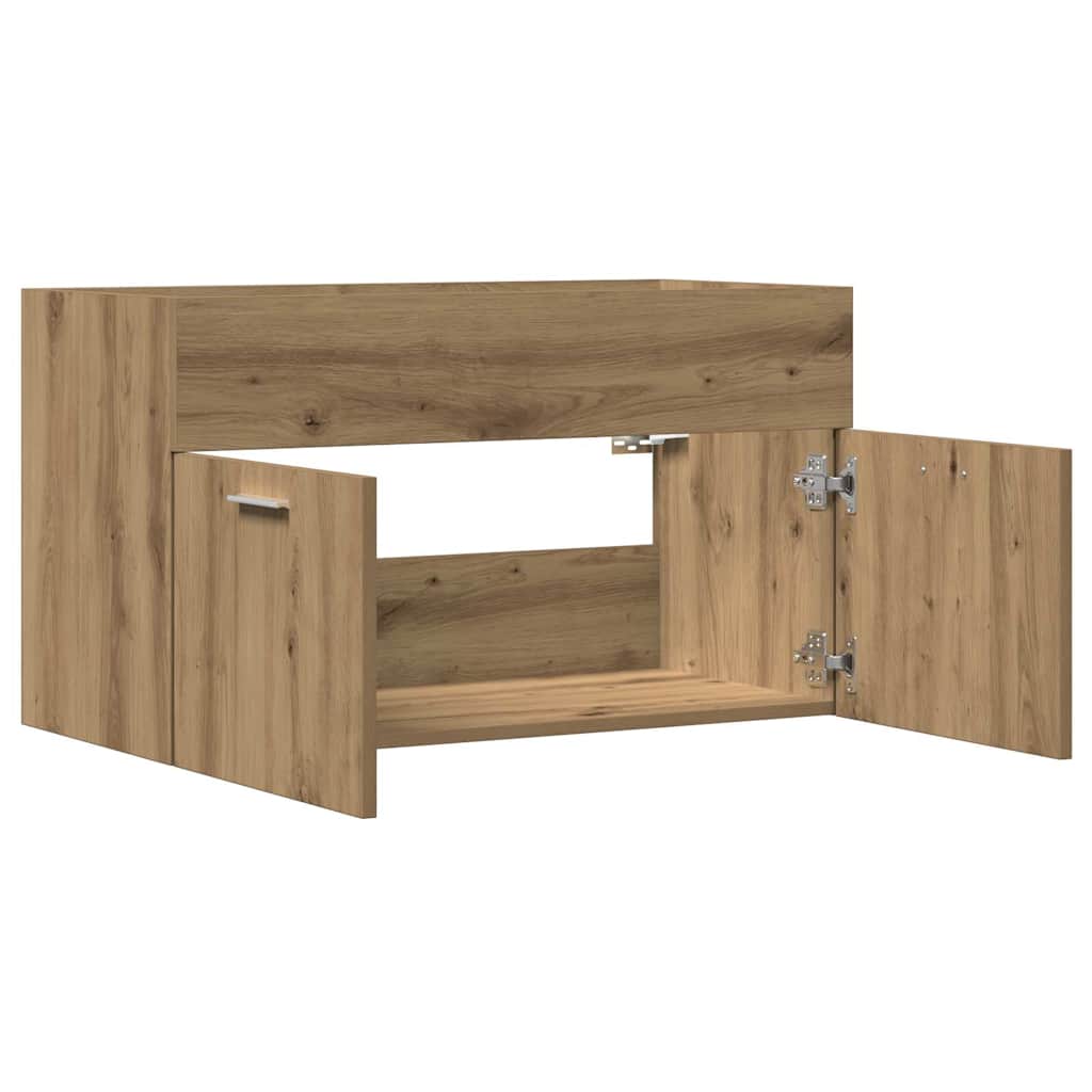 Mueble de lavabo de baño madera roble artisan 90x38,5x46 cm