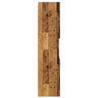 Armario pared baño madera ingeniería envejecida 30x30x130 cm