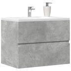 Mueble de baño hierro y madera maciza de mango 40x27x90 cm