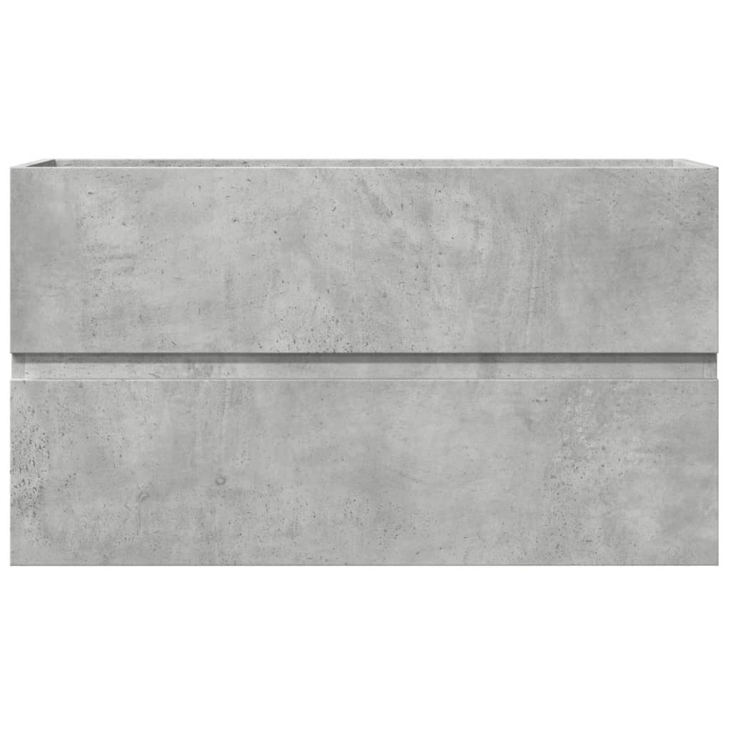Armario pared baño madera ingeniería gris hormigón 80x38,5x45cm