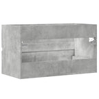 Armario pared baño madera ingeniería gris hormigón 80x38,5x45cm
