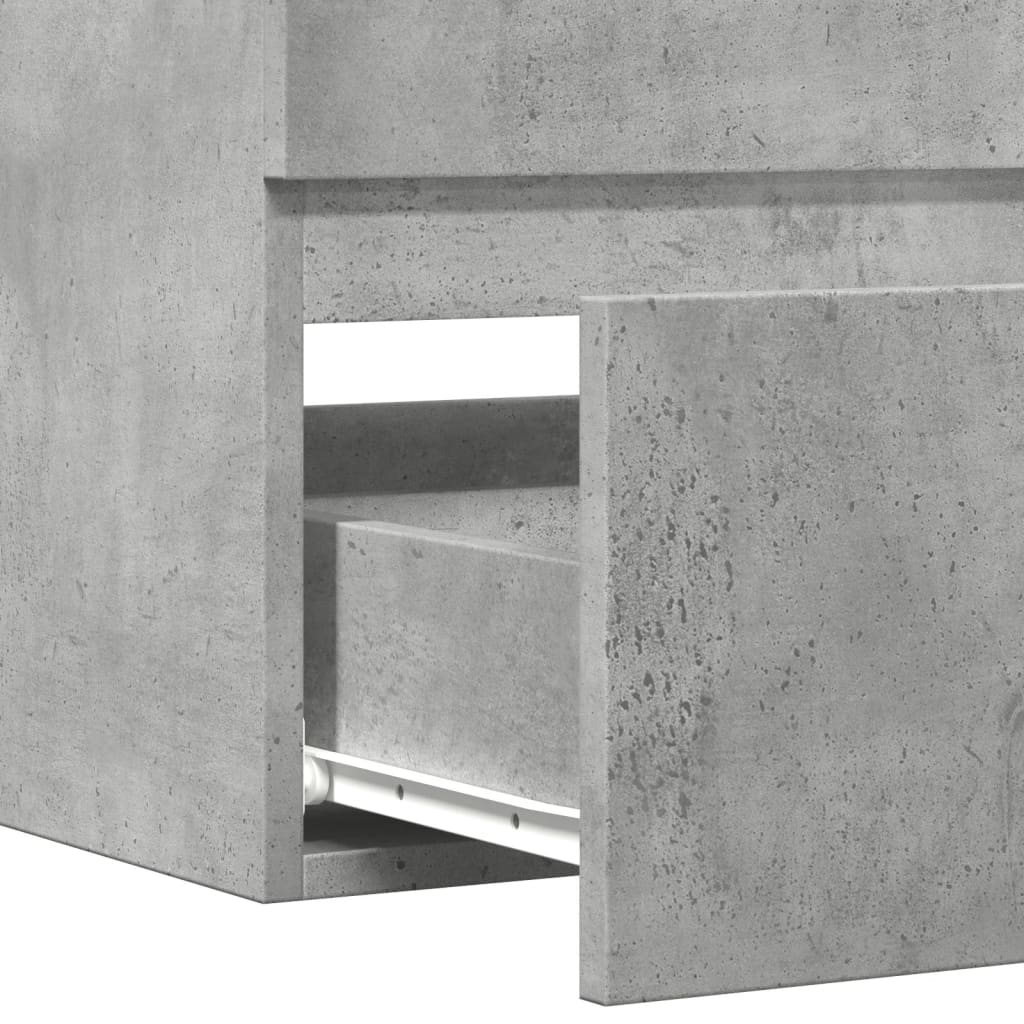 Armario pared baño madera ingeniería gris hormigón 80x38,5x45cm