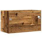 Armario pared baño madera ingeniería envejecida 80x38,5x45cm
