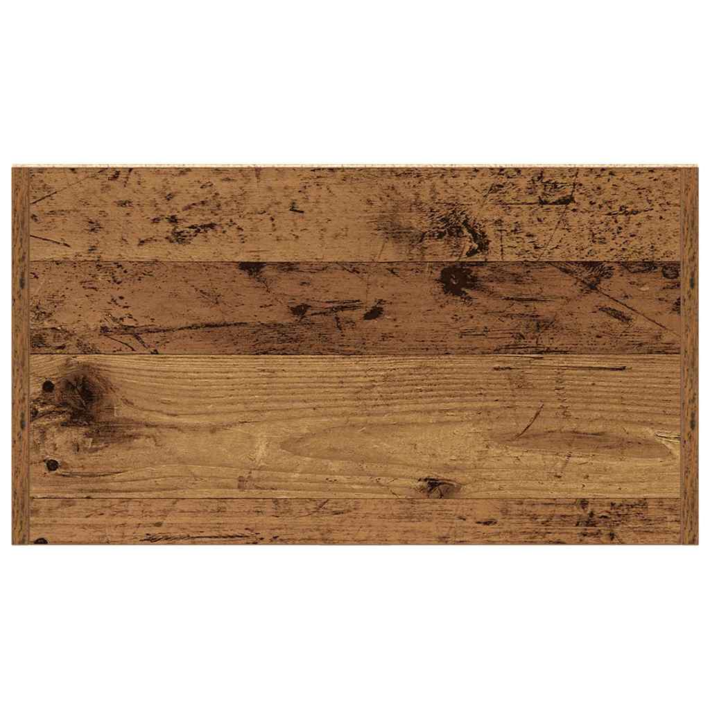Armario de baño madera de ingeniería envejecida 60x33x80 cm