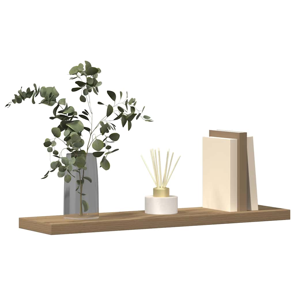 Estantes pared 4 ud madera ingeniería roble artisan 40x10x1,5cm
