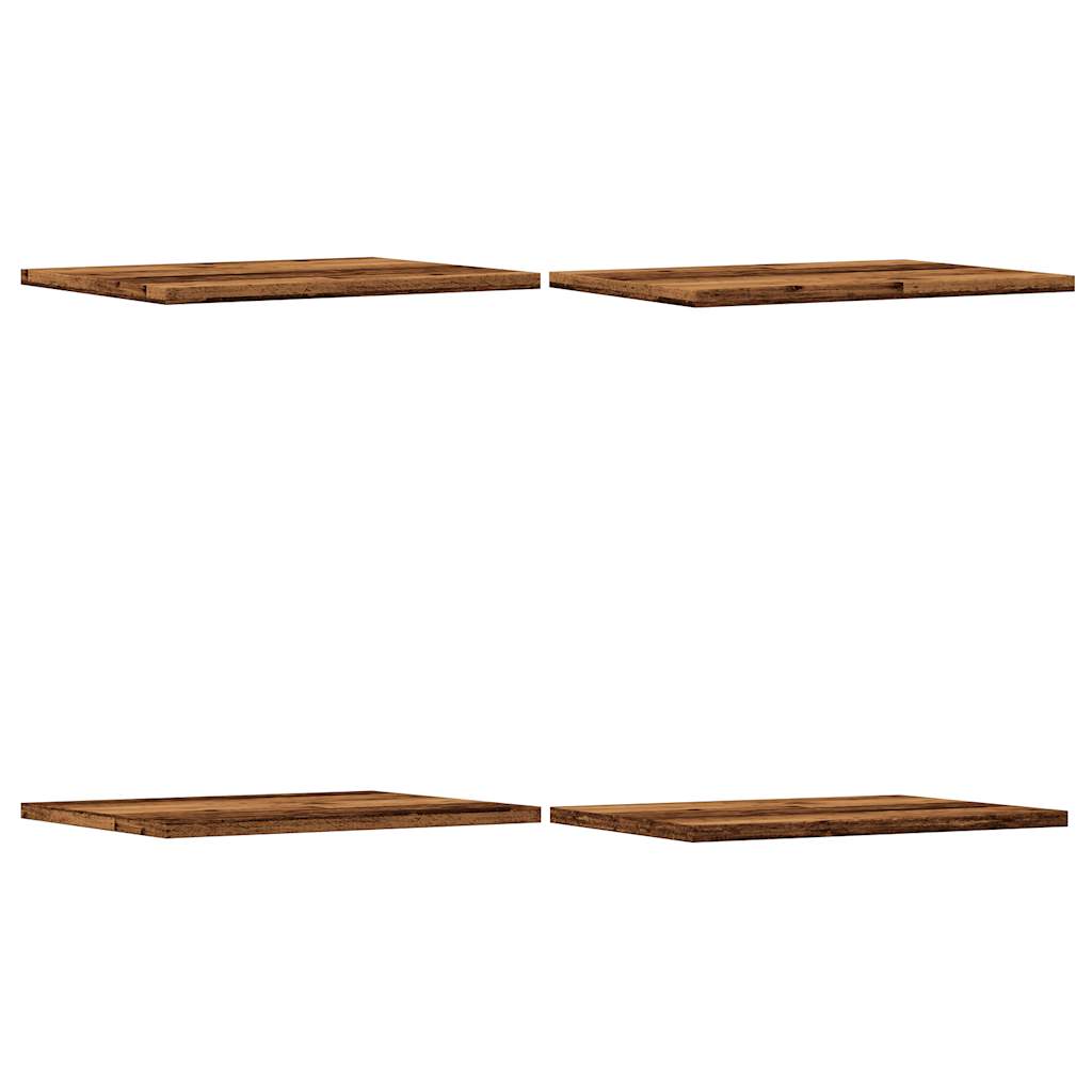 Tablas de estantería 4 uds madera envejecida 40x30x1,5 cm
