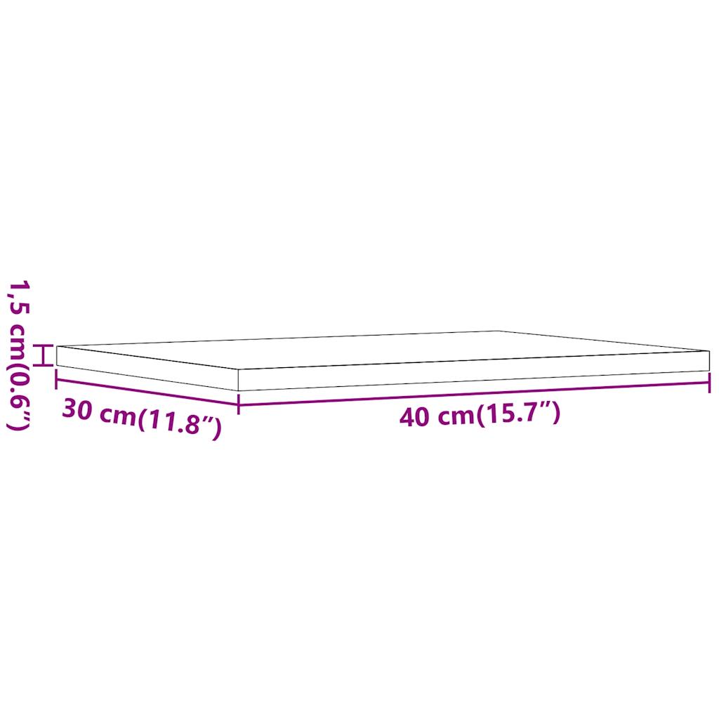 Tablas de estantería 4 uds madera envejecida 40x30x1,5 cm